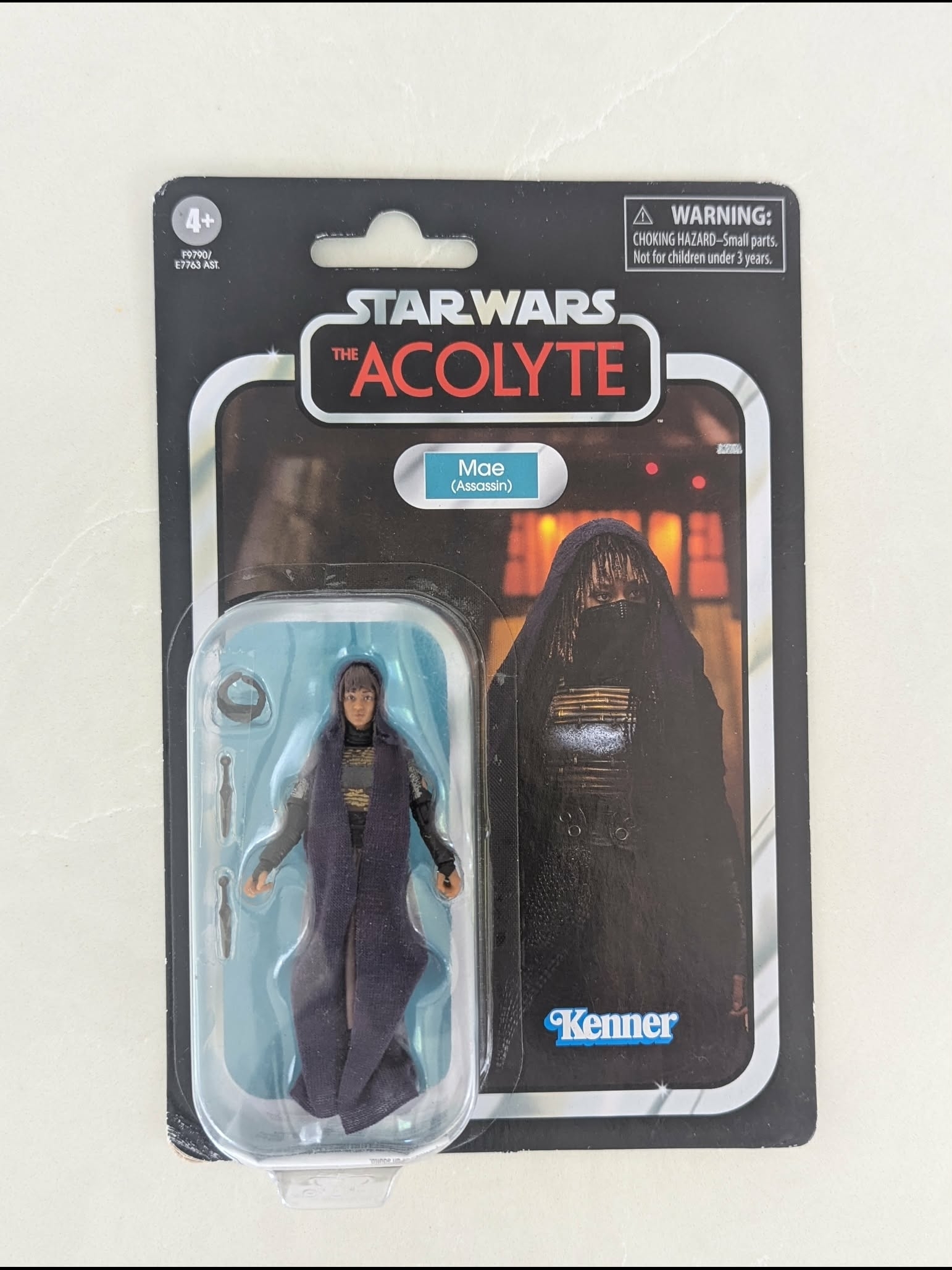 Star Wars The Acolyte Mae Assassin Action Figure  Black  Purple
